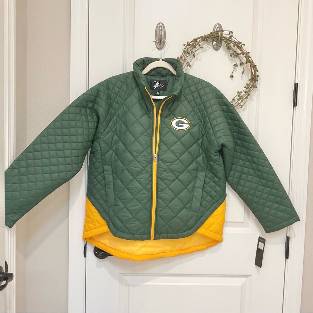 NFL GIII 4-Her Packers Quilted Jacket Size L, NWT - Picture 2 of 7